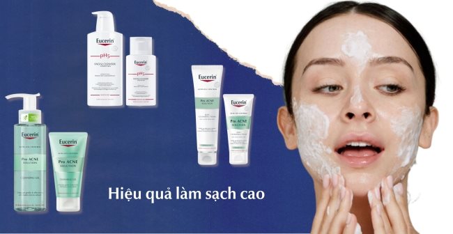 Review sữa rửa mặt Eucerin cho mọi loại da tốt nhất hiện nay