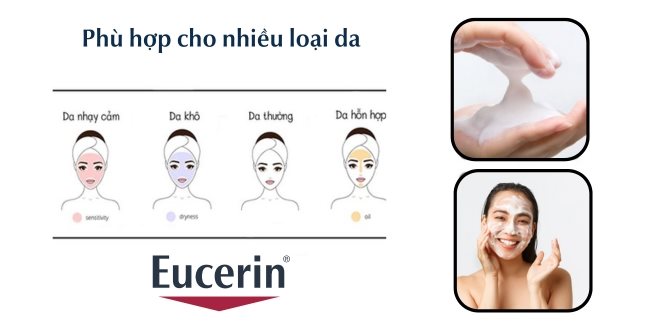 Review sữa rửa mặt Eucerin cho mọi loại da tốt nhất hiện nay